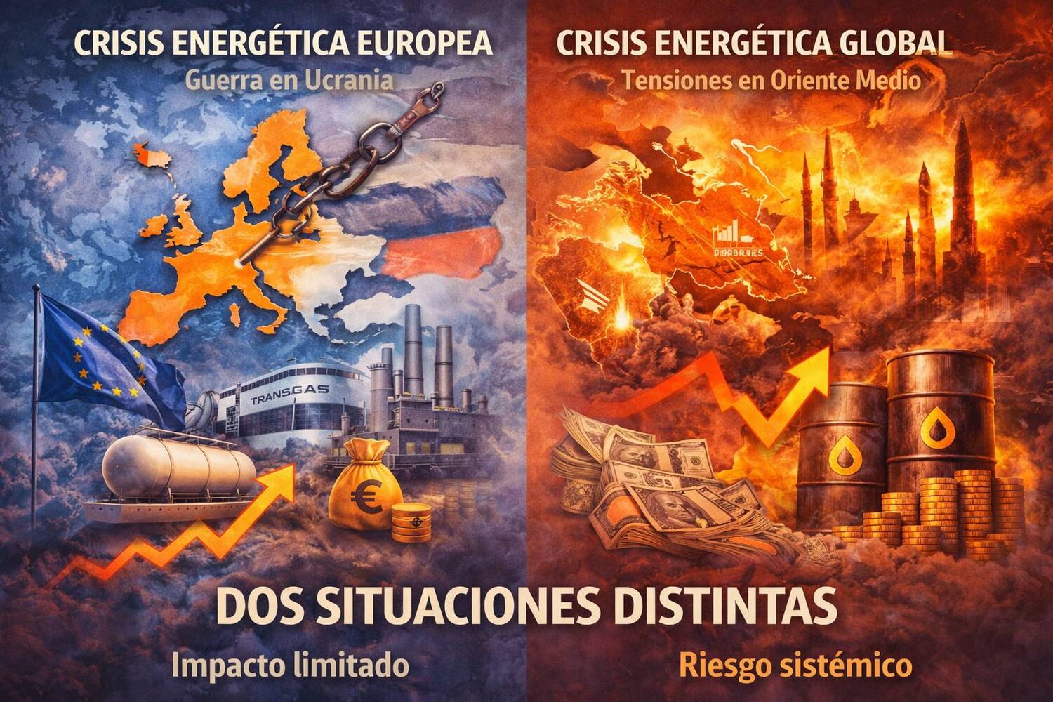 Dos crisis energéticas, pero consecuencias distintas