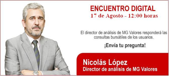 Nicolas López responderá a vuestras consultas bursátiles. ¡Participa!