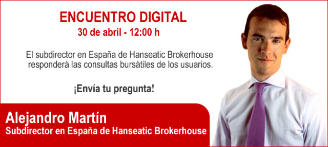 El subdirector en España de Hanseatic Brokerhouse responderá las consultas bursátiles de los usuarios.