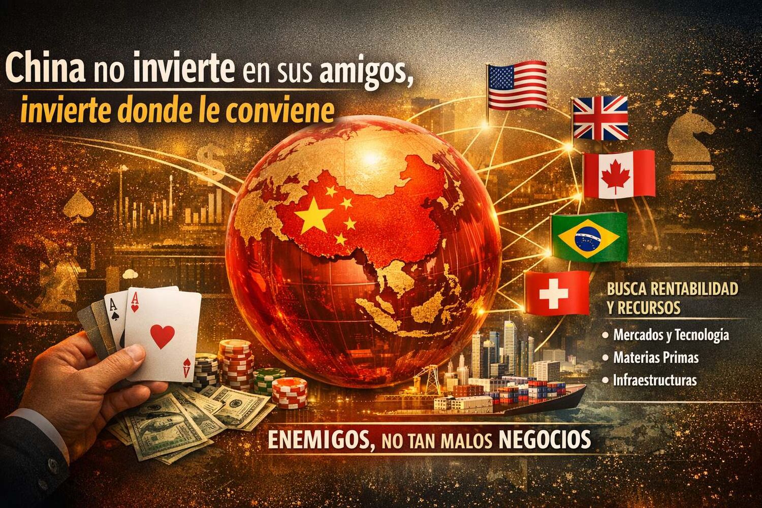 China no invierte en sus amigos, invierte donde le conviene