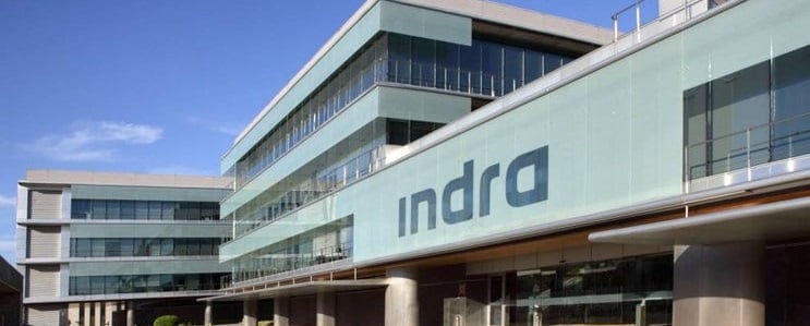 Indra vulnera la línea de tendencia bajista de medio plazo