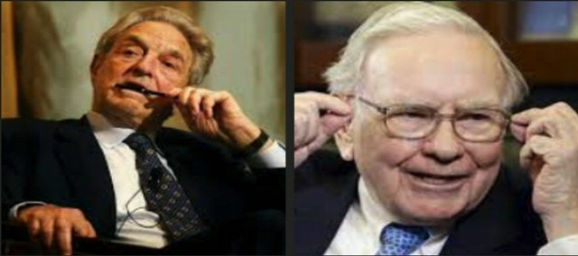 Soros y Buffett reducen su exposición en renta variable en el tercer trimestre