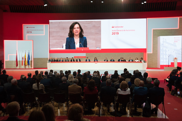 Calendario del dividendo del Banco Santander del próximo mes de mayo