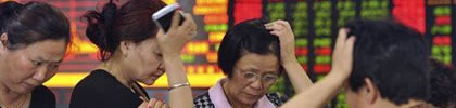 ...Y así están los índices un año después del desastre de China