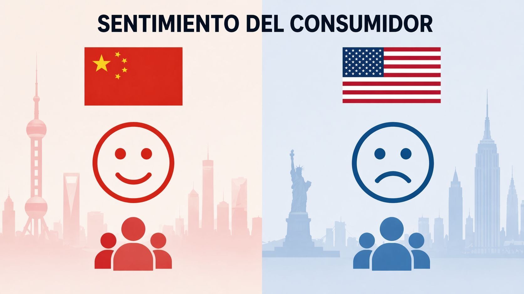 Sentimiento del consumidor, ¿recesión en EE.UU. y oportunidad en China?