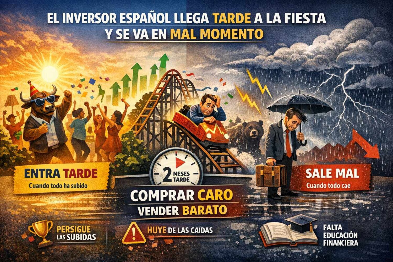 El inversor español llega tarde a la fiesta y se va en mal momento