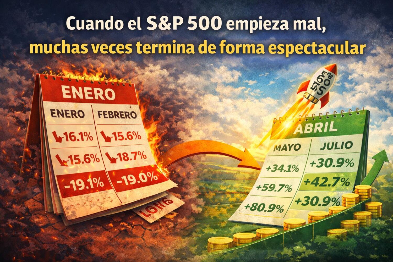 Cuando el S&P 500 empieza mal, muchas veces termina de forma espectacular