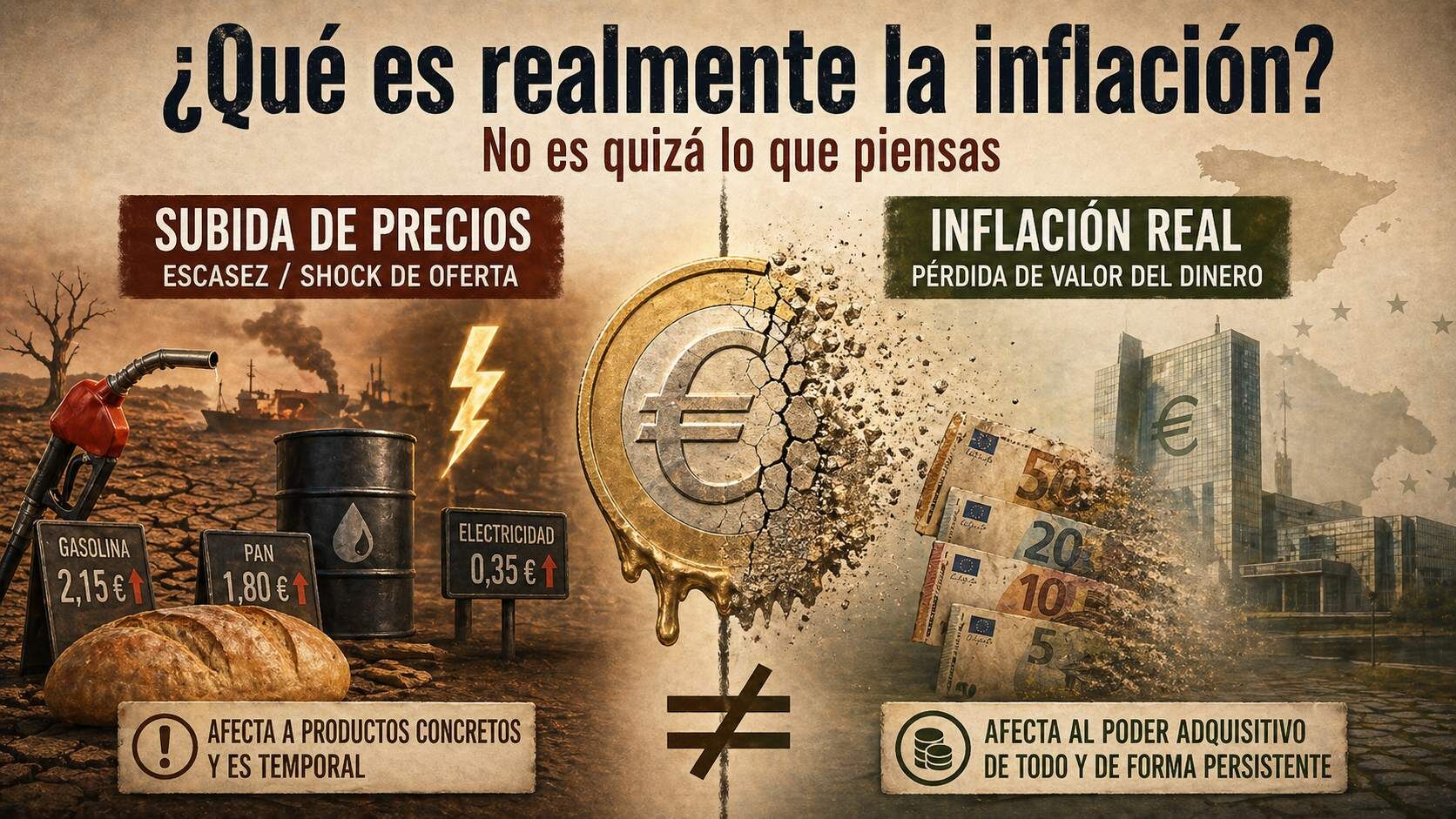 ¿Qué es realmente la inflación? No es quizá lo que piensas