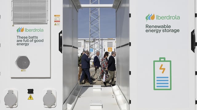Iberdrola refuerza su inversión en almacenamiento con una batería de 120 MWh en Extremadura