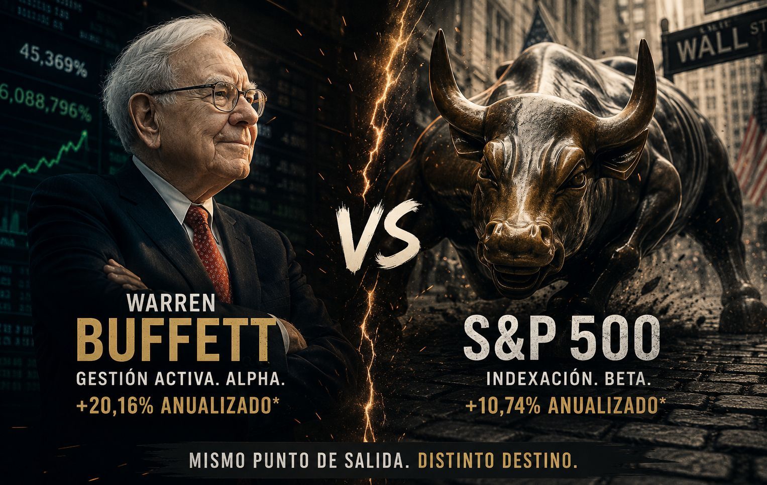 ¿Indexarse al S&P 500 es una pasada? Sí. Y Buffett, otra liga